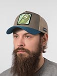 Бейсболка CAPSLAB арт. CL/REM5/1/CT/RMV Rick and Morty Pickle Rick (оливковый / синий)